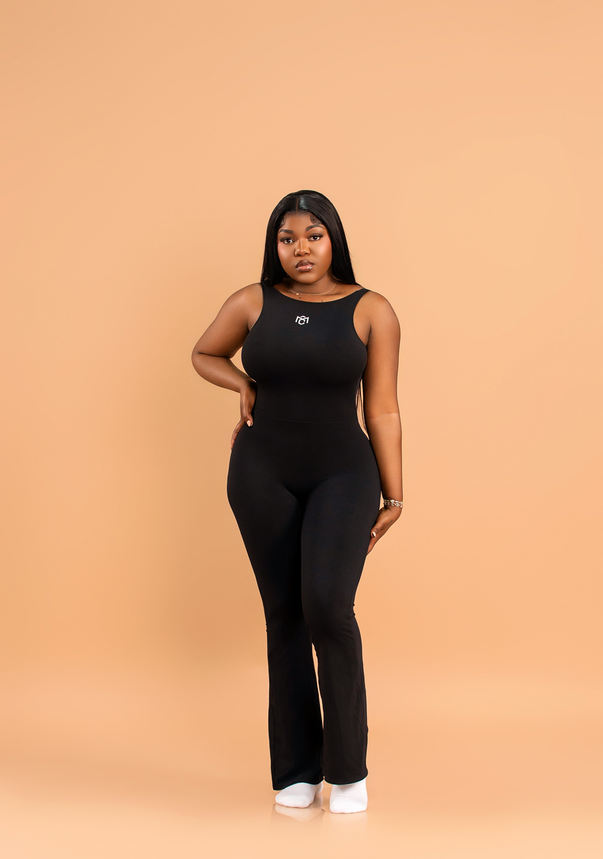 MC CurveBack Sculpt Flare Jumpsuit