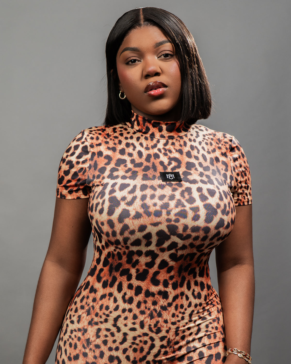 Fierce Leopard Print Bodycon Jumpsuit