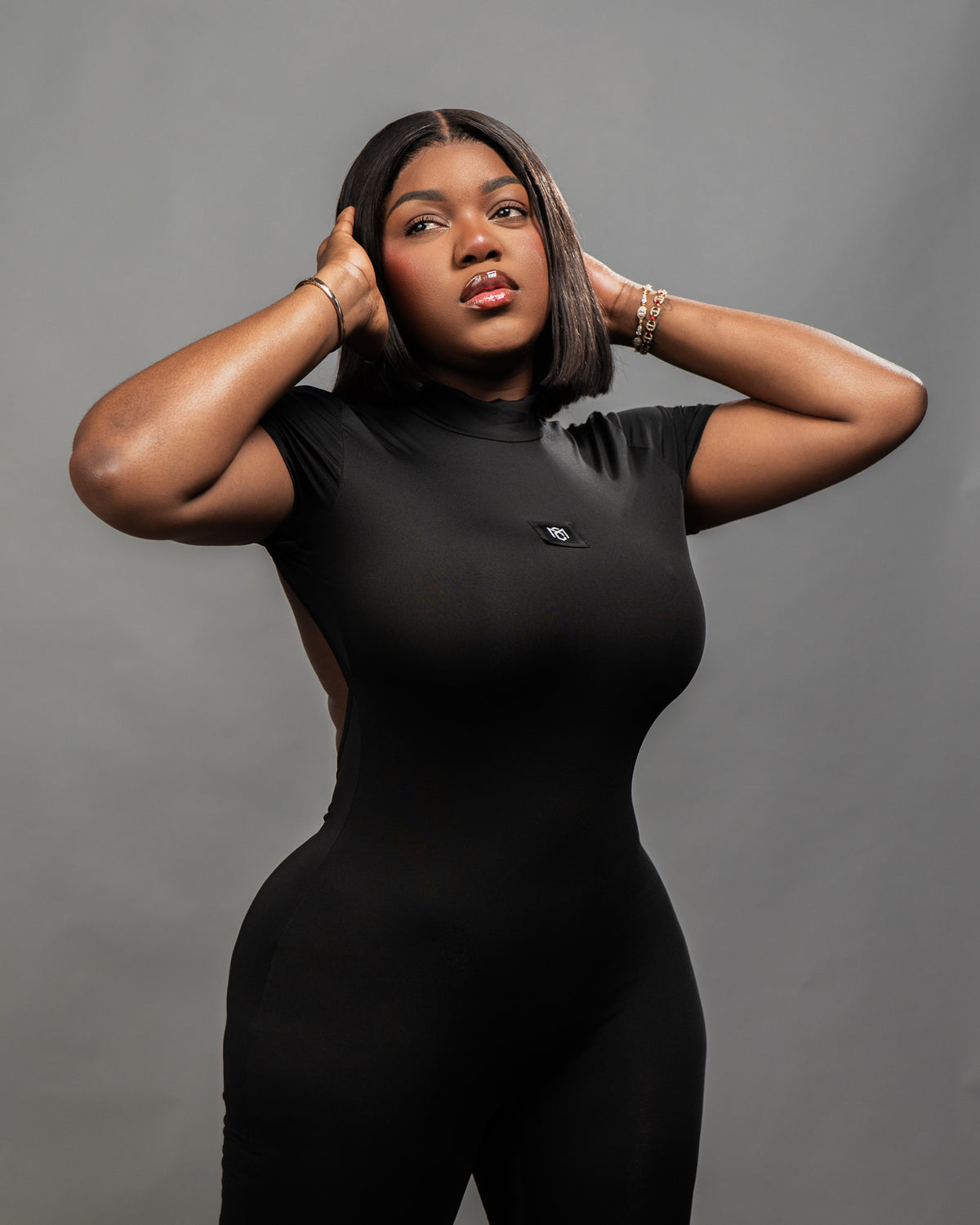 ContourCurve sleek black bodysuit
