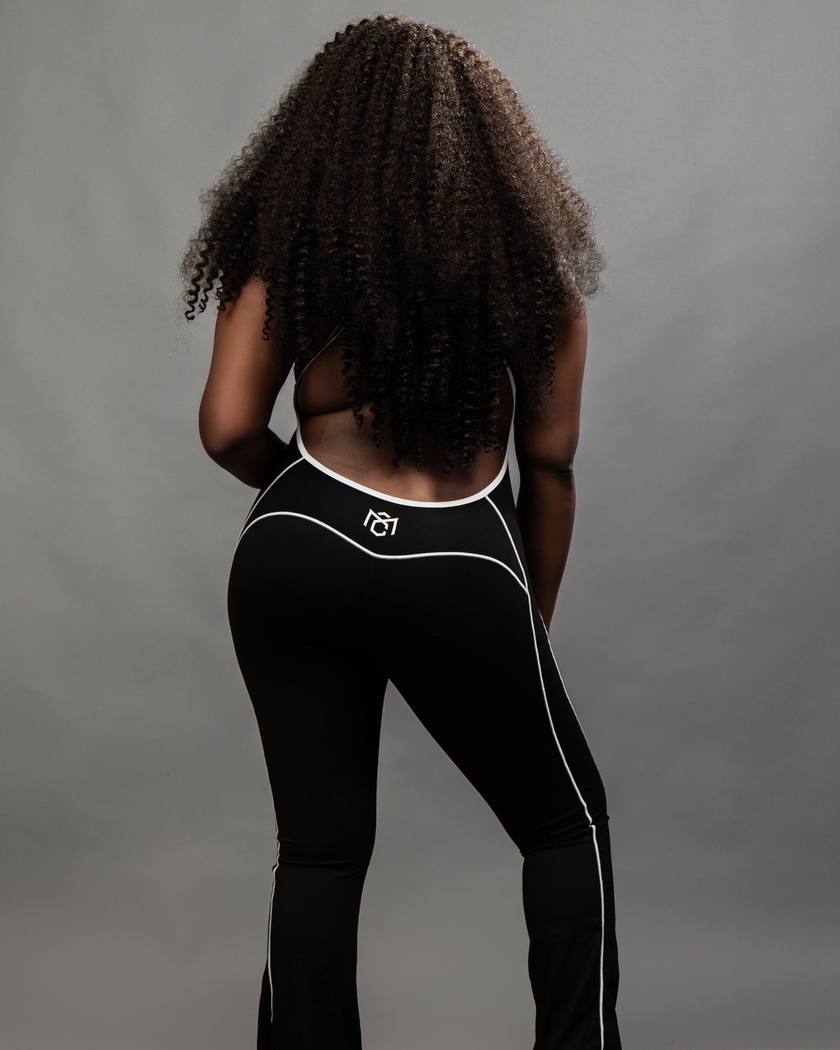 Open-Back Curve Sculpt Bodycon Jumpsuit