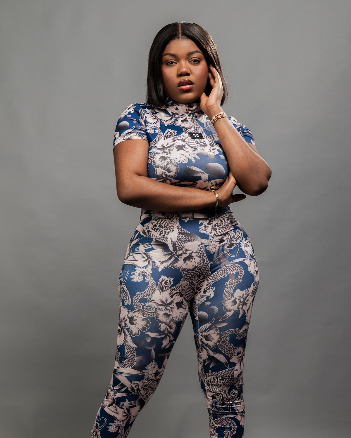 Luxe Sheer Floral Mesh Bodycon Jumpsuit